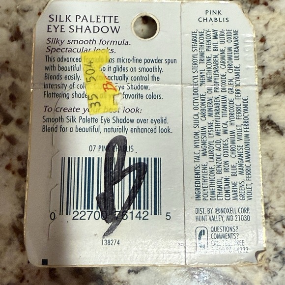 VTG Clarion Eyeshadow Silk Palette Eyeshadows Color Group 2 Pink Chablis 07 NOS - Picture 3 of 3